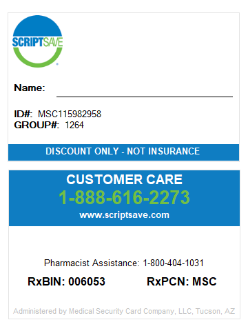 Savings Card