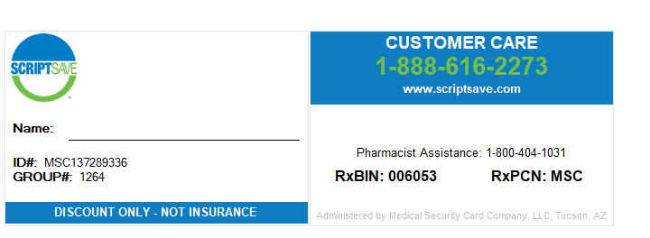 Savings Card