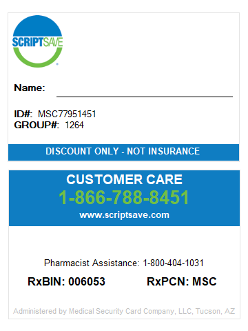 Savings Card