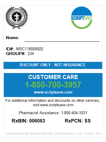 Savings Card
