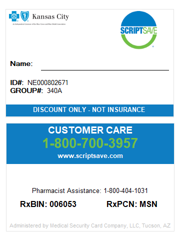 Savings Card